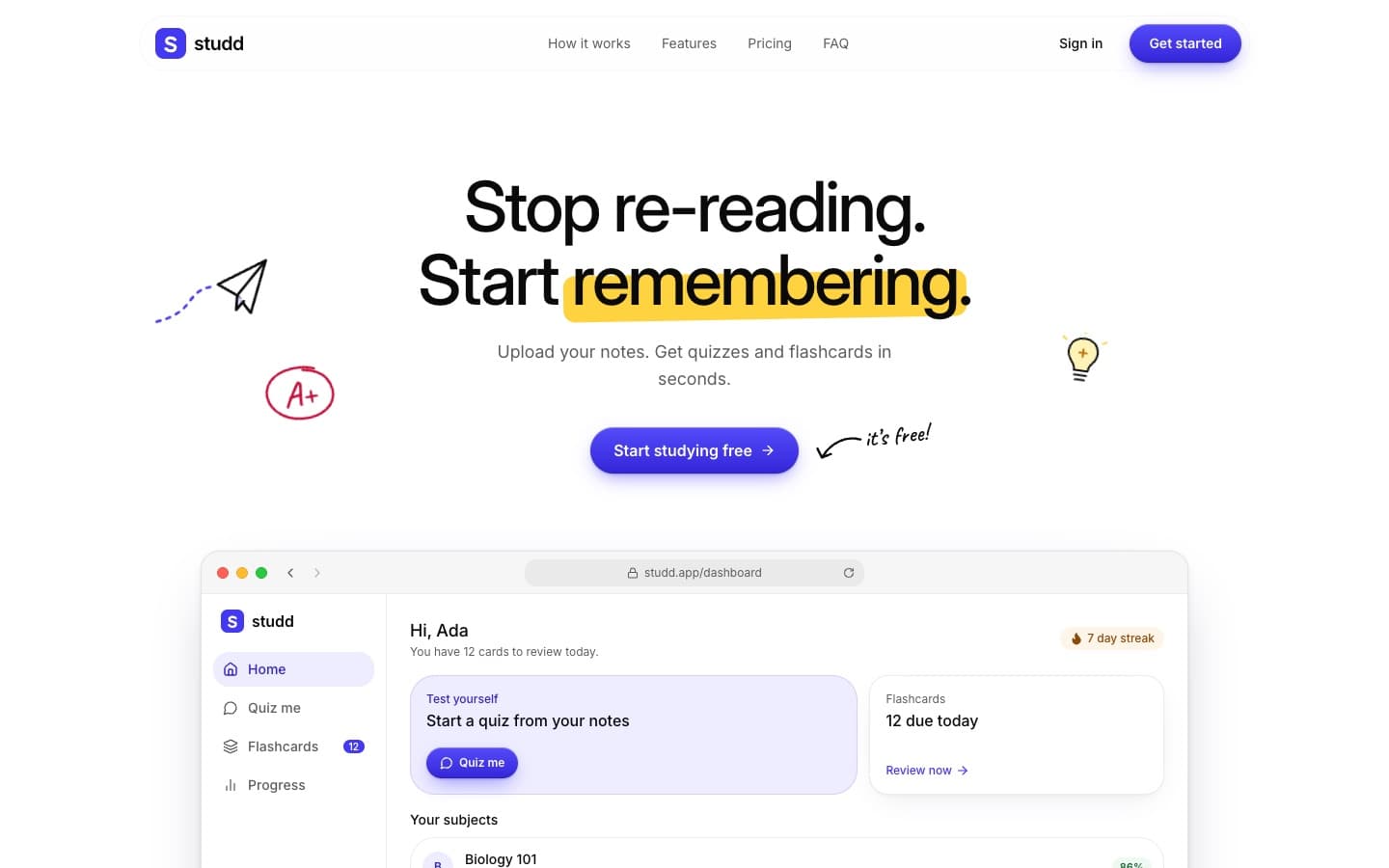Studd, designed and built by Iroko Digital